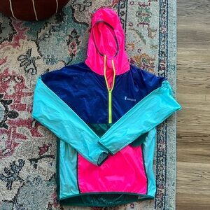 Cotopaxi Multicolor Windbreaker Jacket - Pink, Blue, Teal